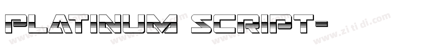 Platinum script字体转换